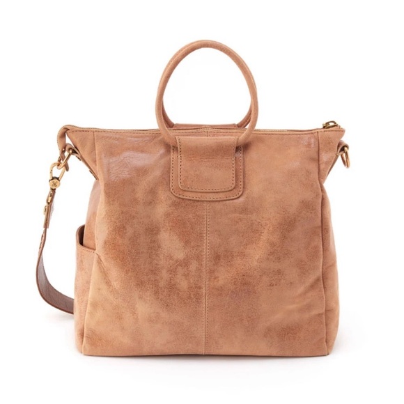 HOBO SHEILA BUFFED LARGE SATCHEL - NWT TAN - Picture 3 of 7